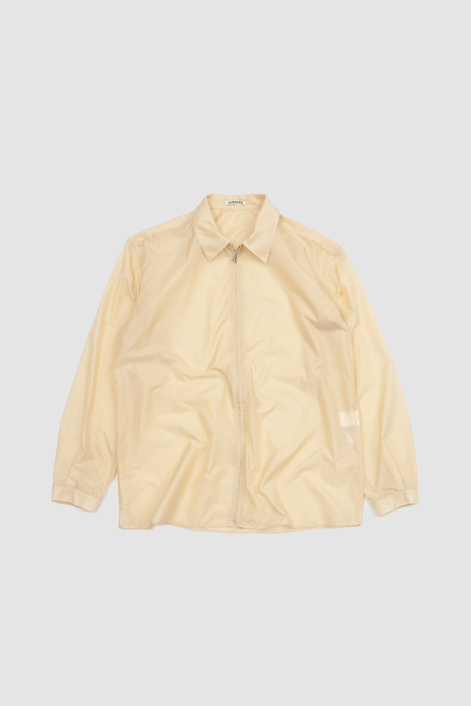 SPORTIVO [Light nylon zip shirt light yellow]
