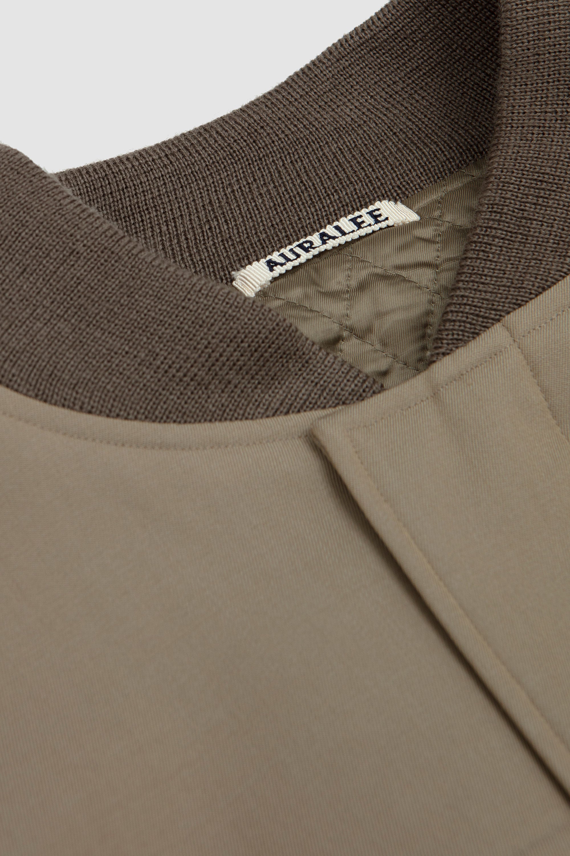 SPORTIVO [Padded flight blouson khaki beige chambray]