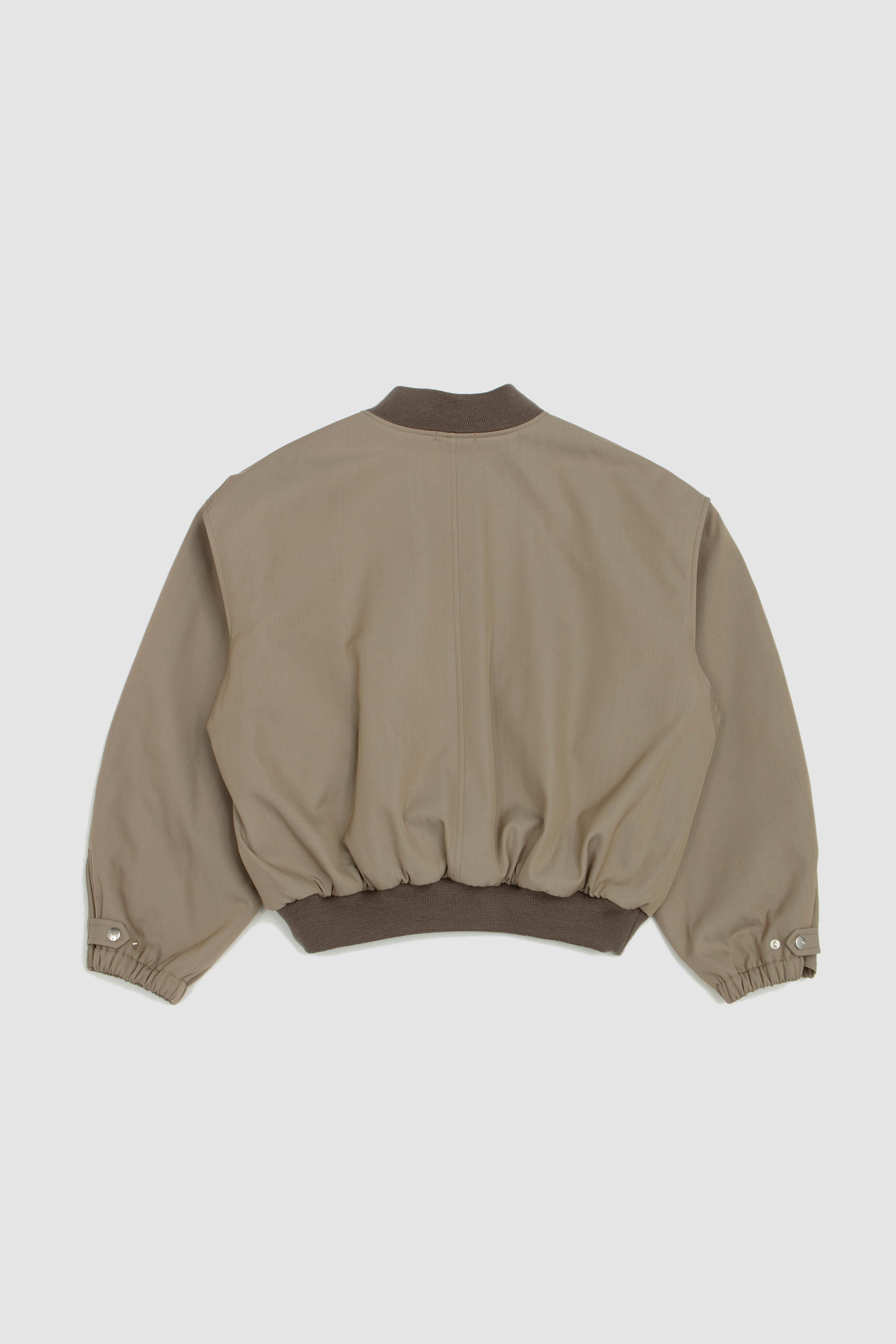 オーラリー CHAMBRAY PADDED FLIGHT BLOUSON 3 SPORTIVO [Padded flight blouson khaki beige chambray]