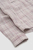 SPORTIVO STORE_Linen Silk Check Zip Blouson White/Purple_4