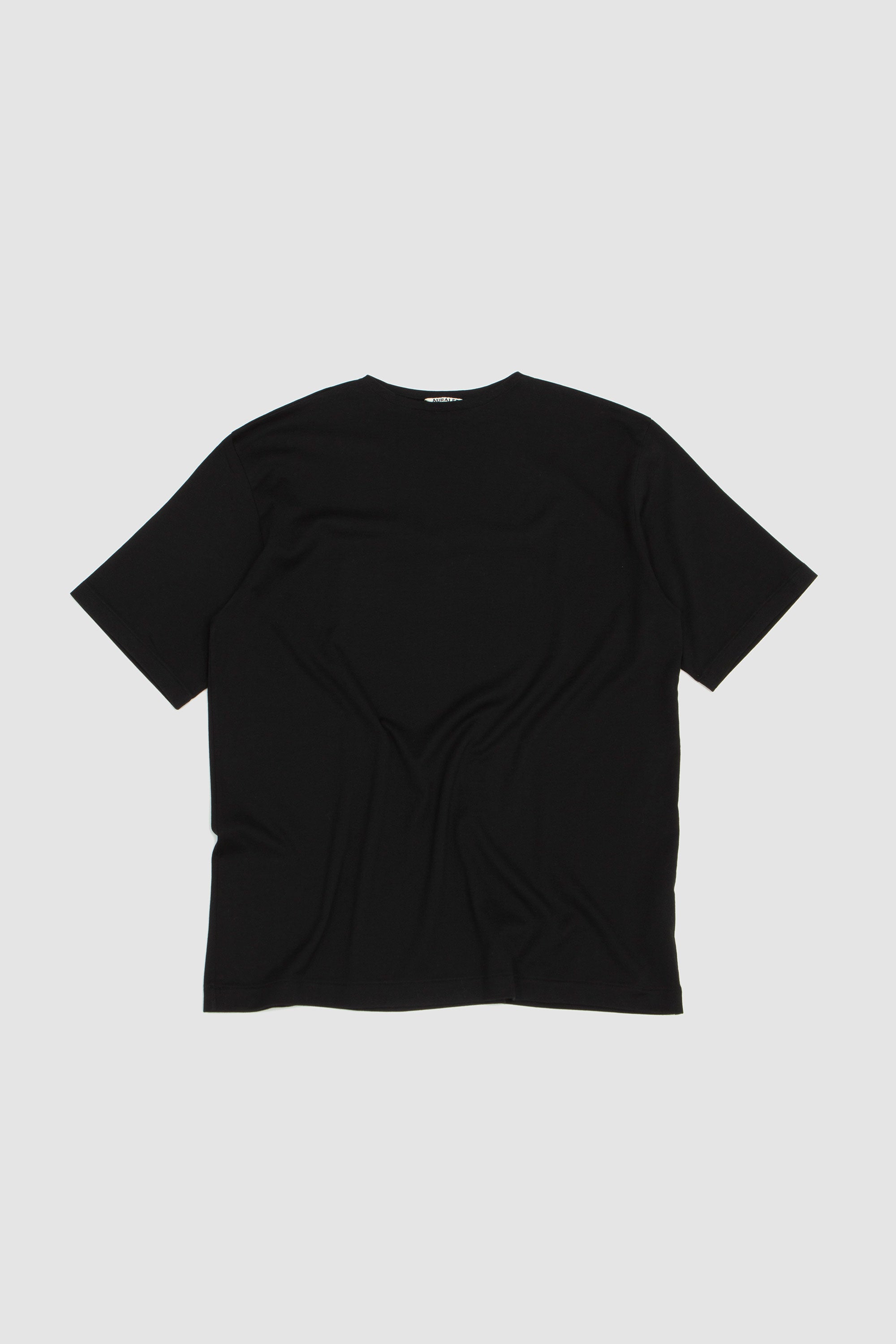Luster Plaiting Boat Neck Tee Black_1