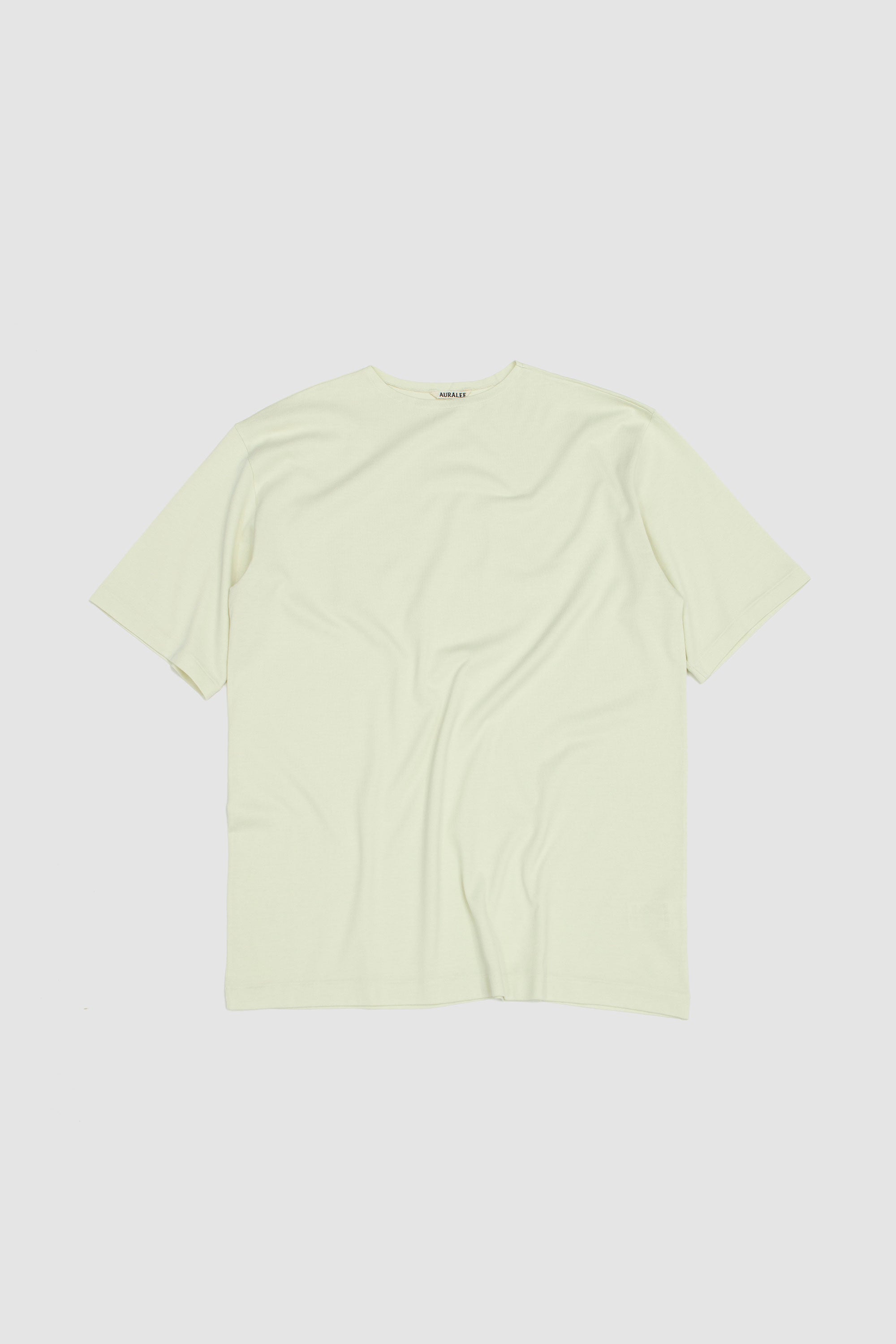 Luster Plaiting Boat Neck Tee Ivory Pistachio_1