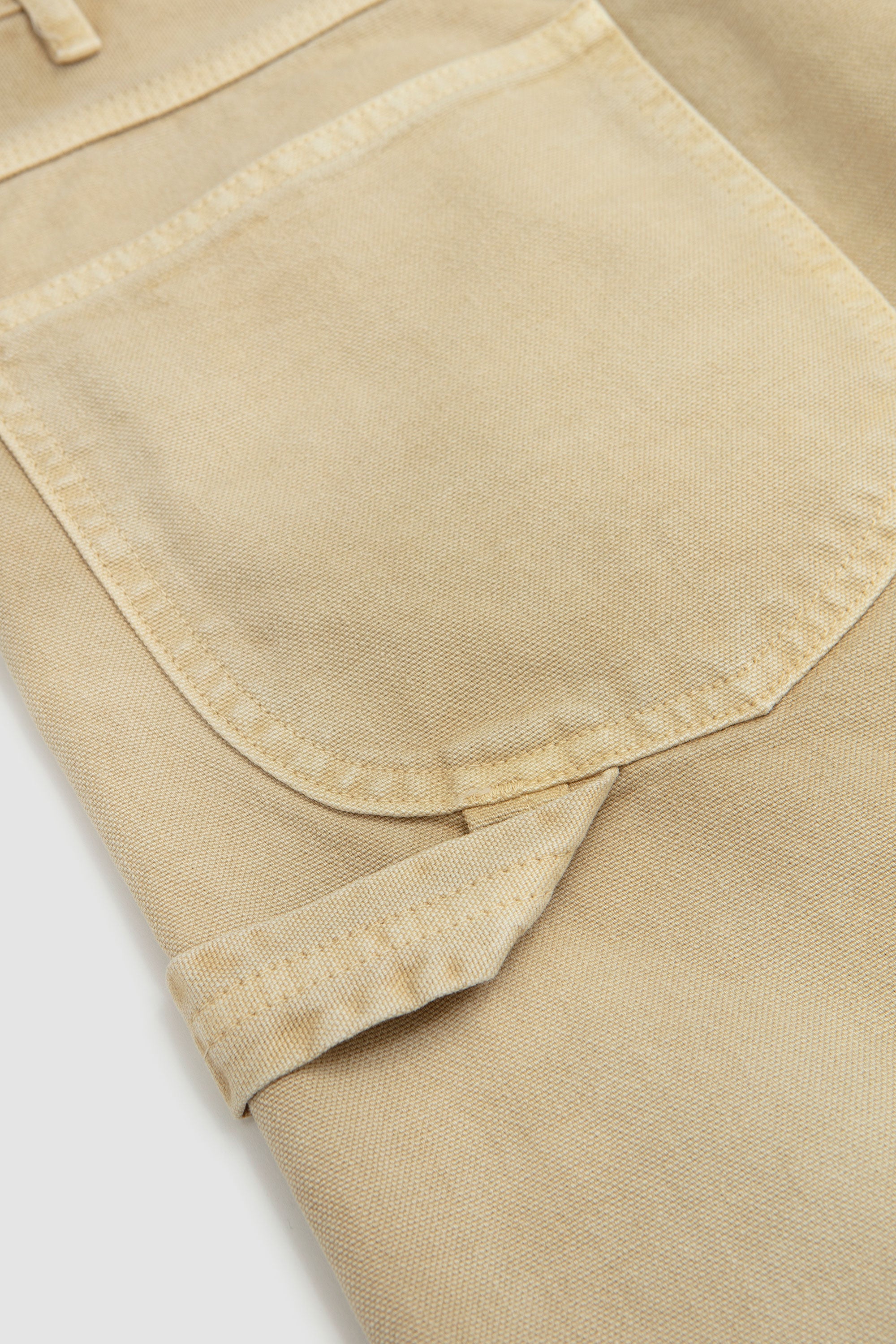 Organic Cotton Duck Pants Light Beige_4