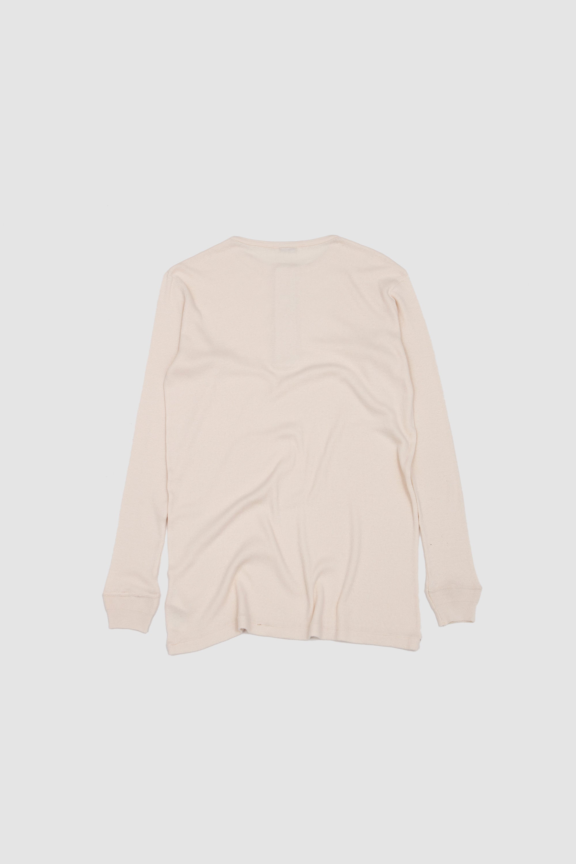 Organic Soft Rib Henley Neck P/O Ivory_4