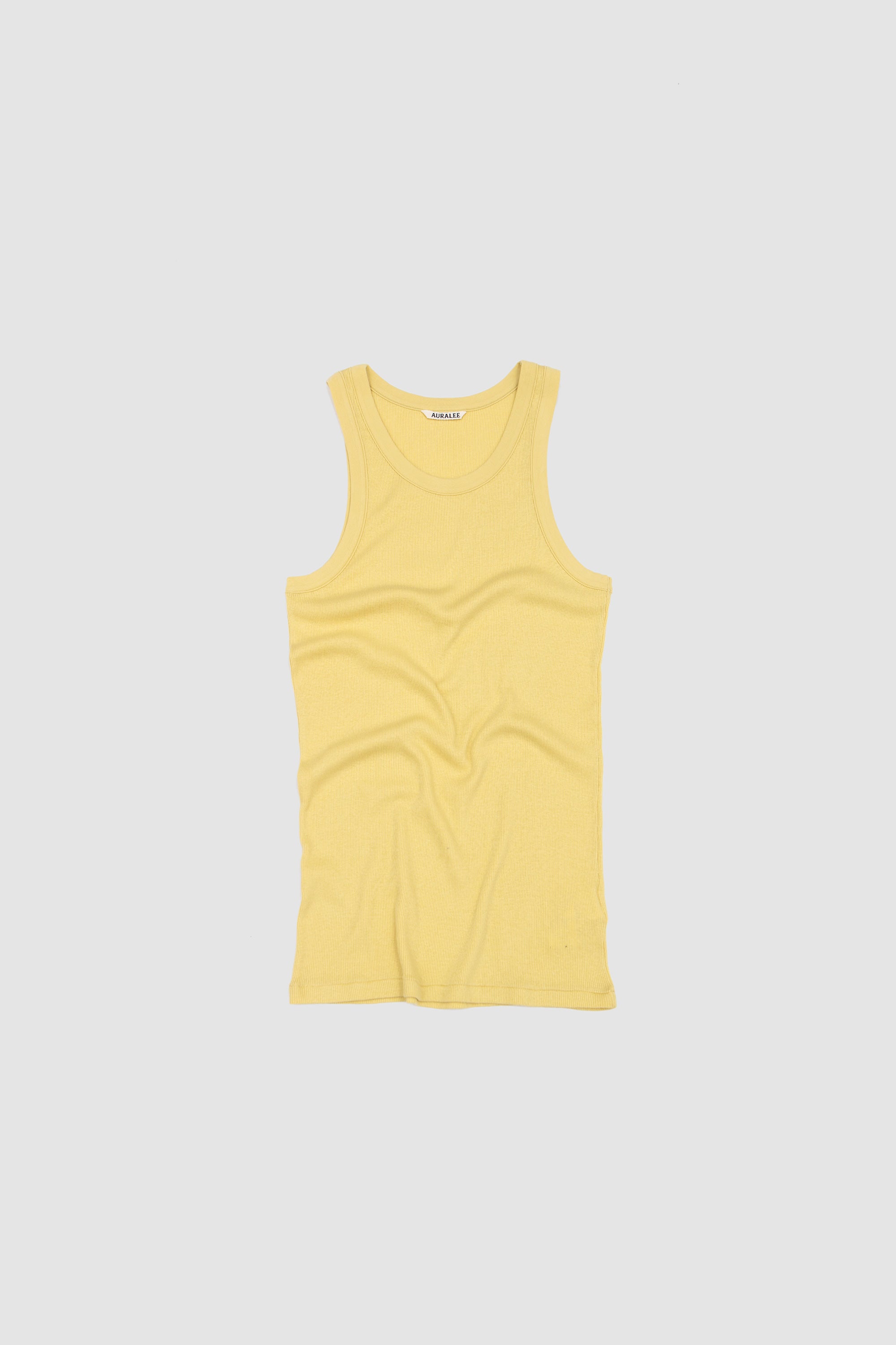 Organic Soft Rib Tank Dusty Yellow