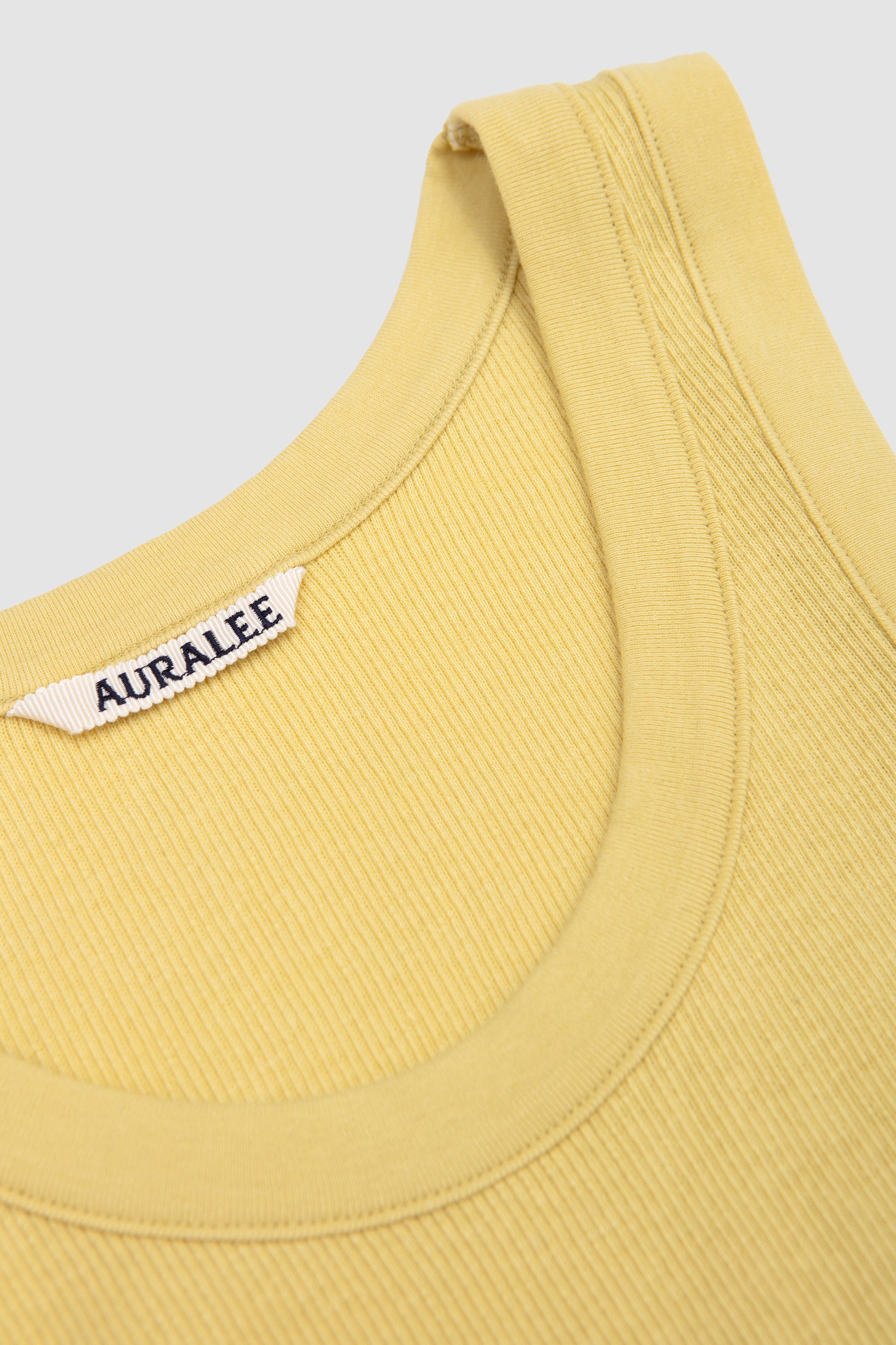 Organic Soft Rib Tank Dusty Yellow