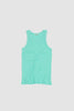 SPORTIVO STORE_Organic Soft Rib Tank Top Aqua Green