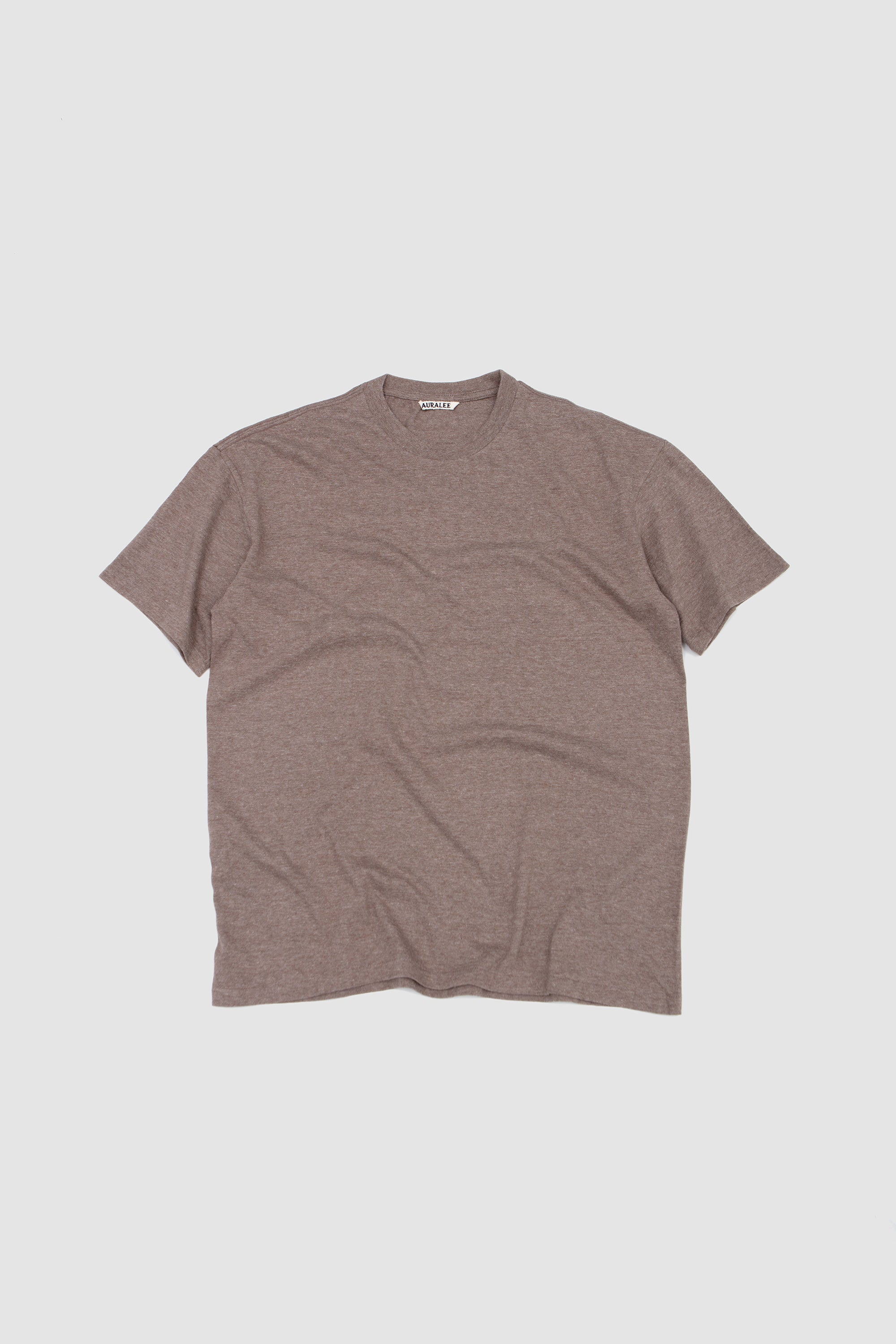 Seamless Crew Neck Tee Top Brown