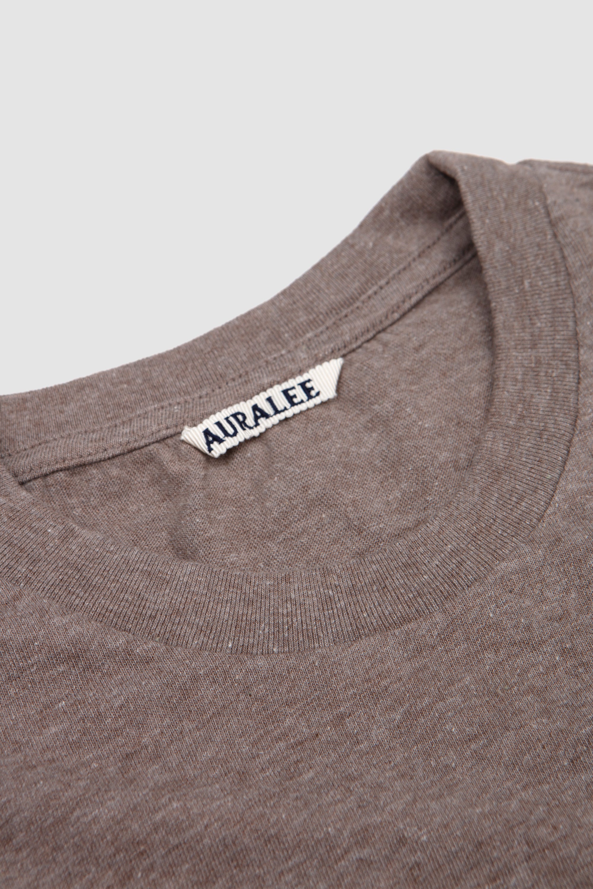 Seamless Crew Neck Tee Top Brown