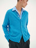 SPORTIVO STORE_Shetland Wool Cashmere Knit Cardigan Turquoise Blue_7