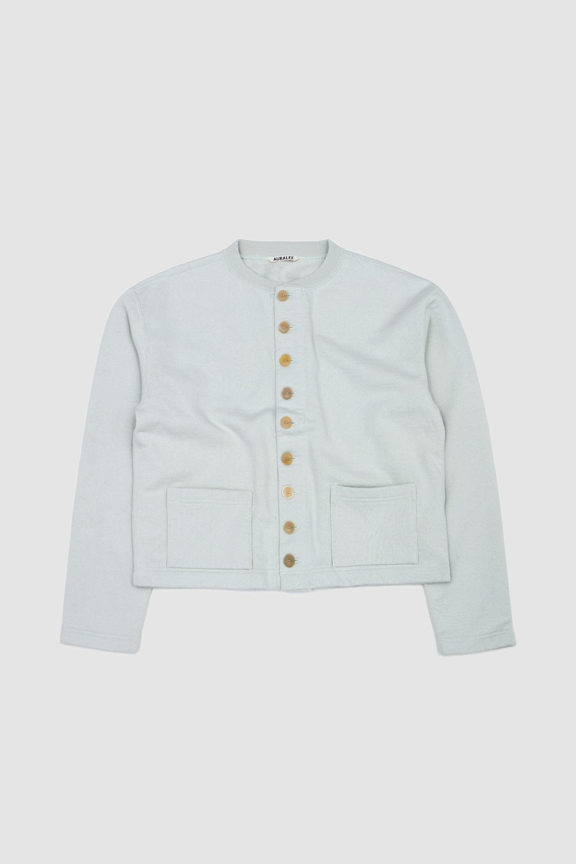 Smooth Soft BD Sweat Cardigan Pale Mint