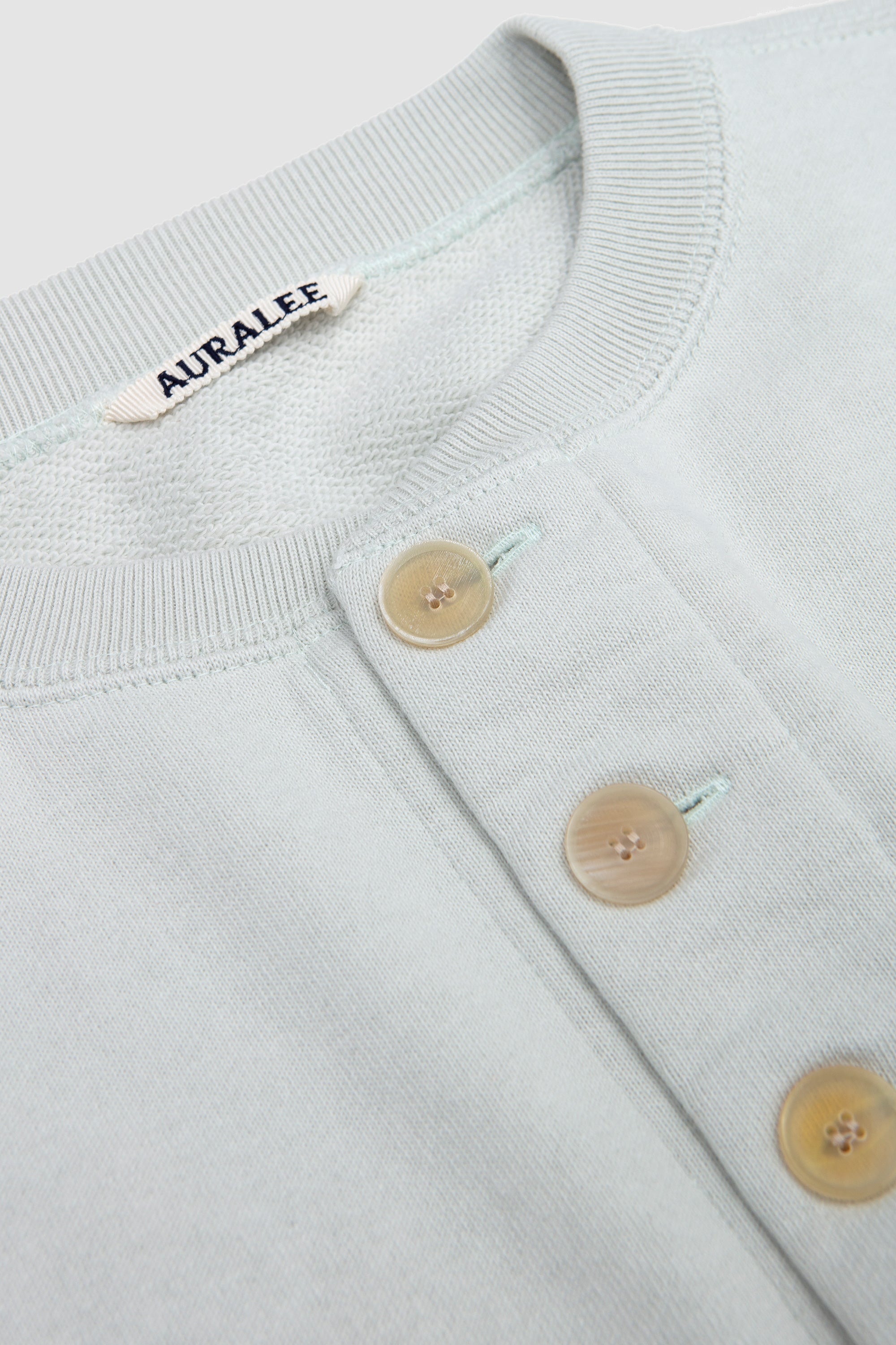 Smooth Soft BD Sweat Cardigan Pale Mint