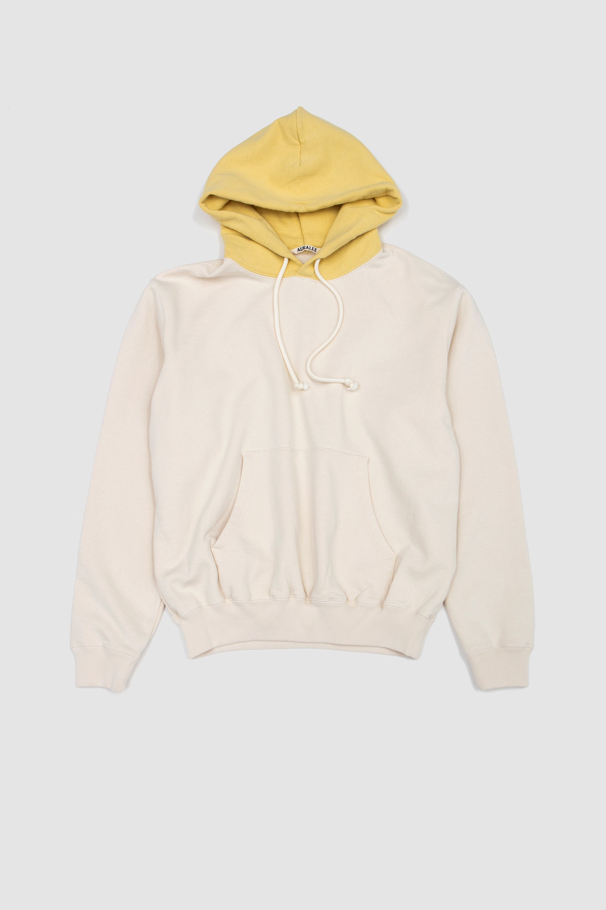 Smooth Soft BD Sweat P/O Parka Smoky White/ Light Yellow