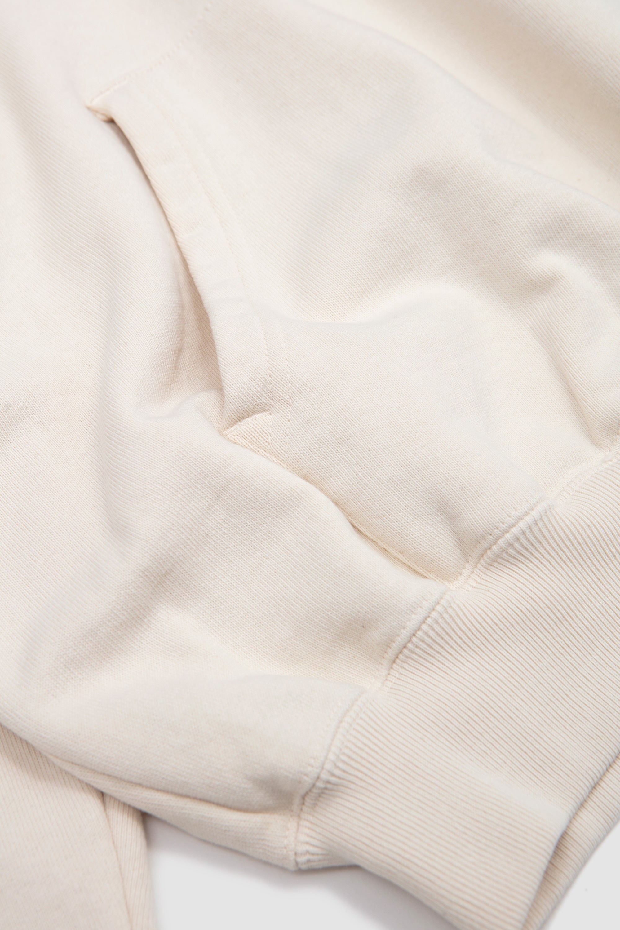 Smooth Soft BD Sweat P/O Parka Smoky White/ Light Yellow