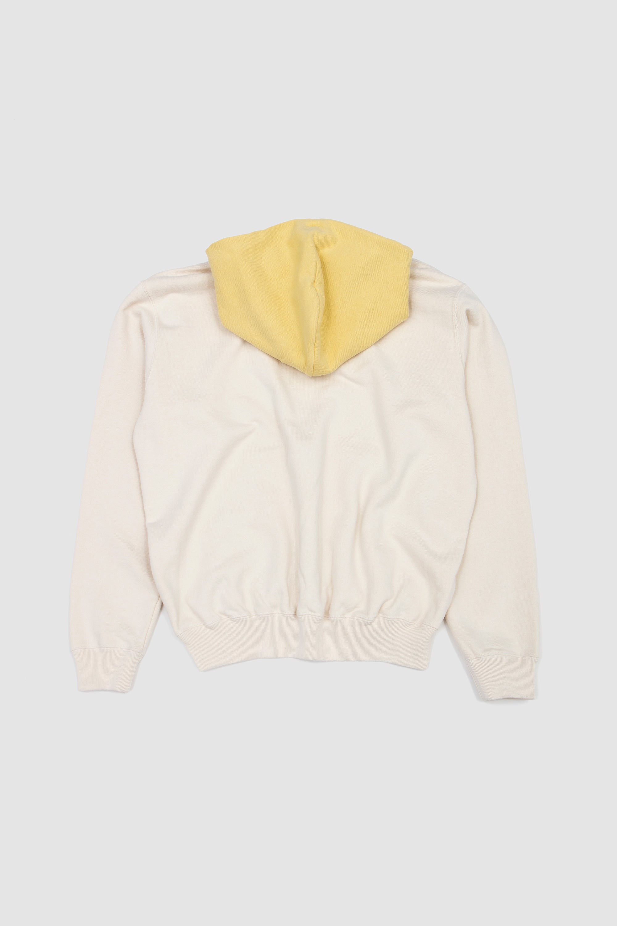 Smooth Soft BD Sweat P/O Parka Smoky White/ Light Yellow_4
