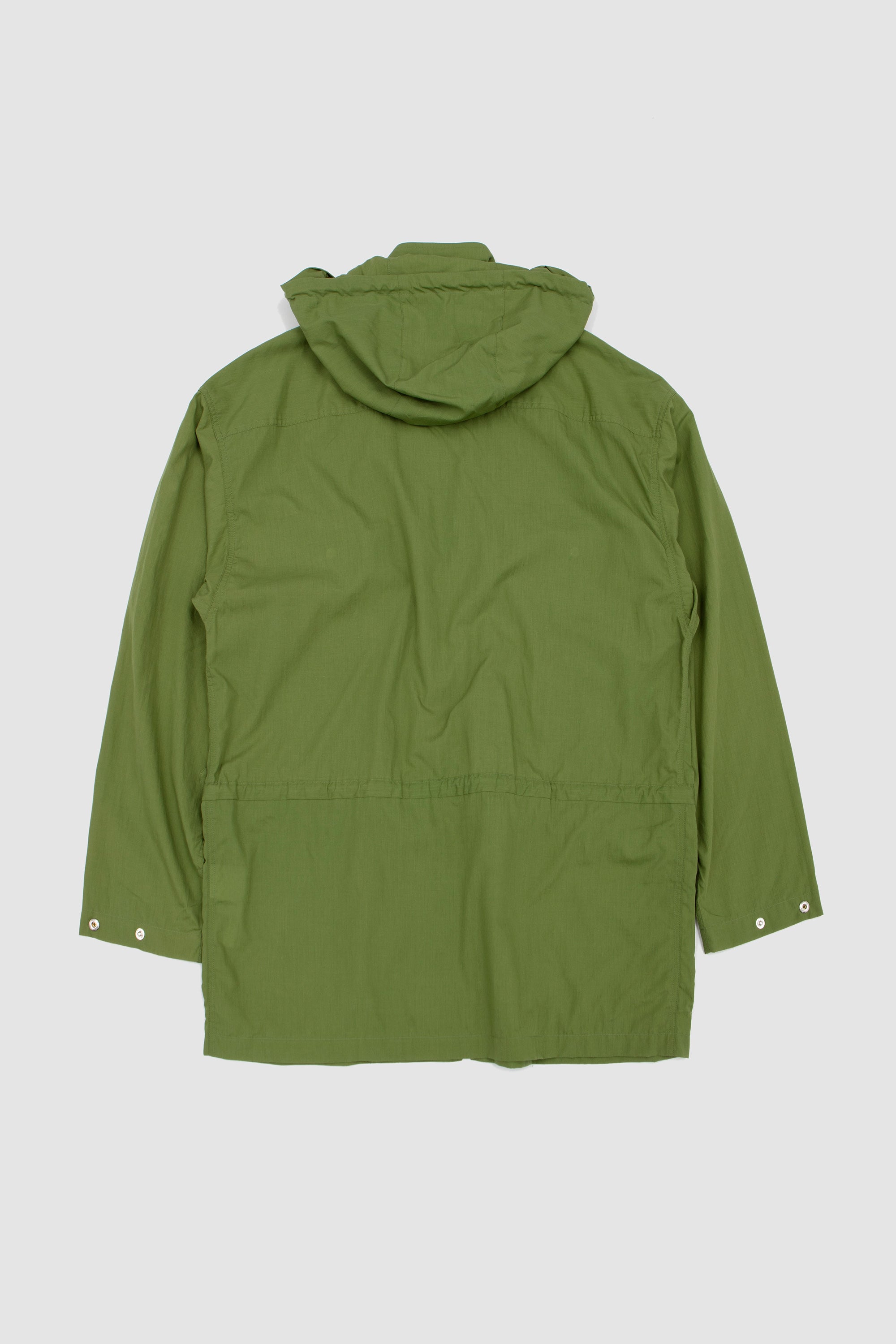Super Fine Cotton Lawn Hooded Blouson Dusty Green_4