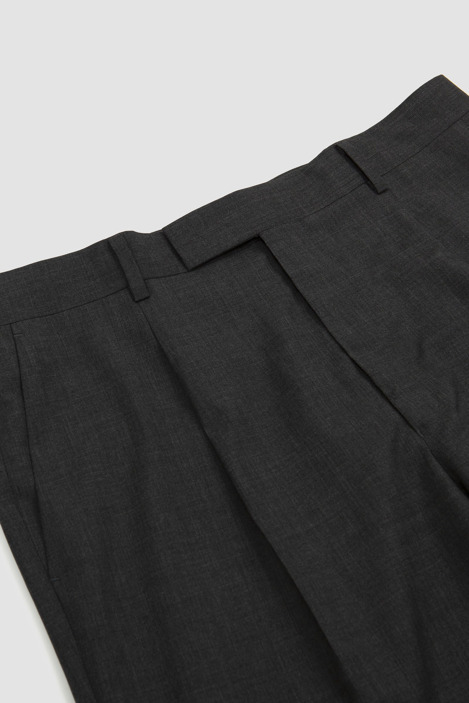 SPORTIVO [Super fine tropical wool slacks top charcoal]