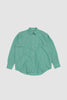 SPORTIVO STORE_Super Fine Wool Stripe Shirt Green Stripe