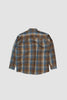 SPORTIVO STORE_Super Light Wool Check Shirt Blue/Brown_5