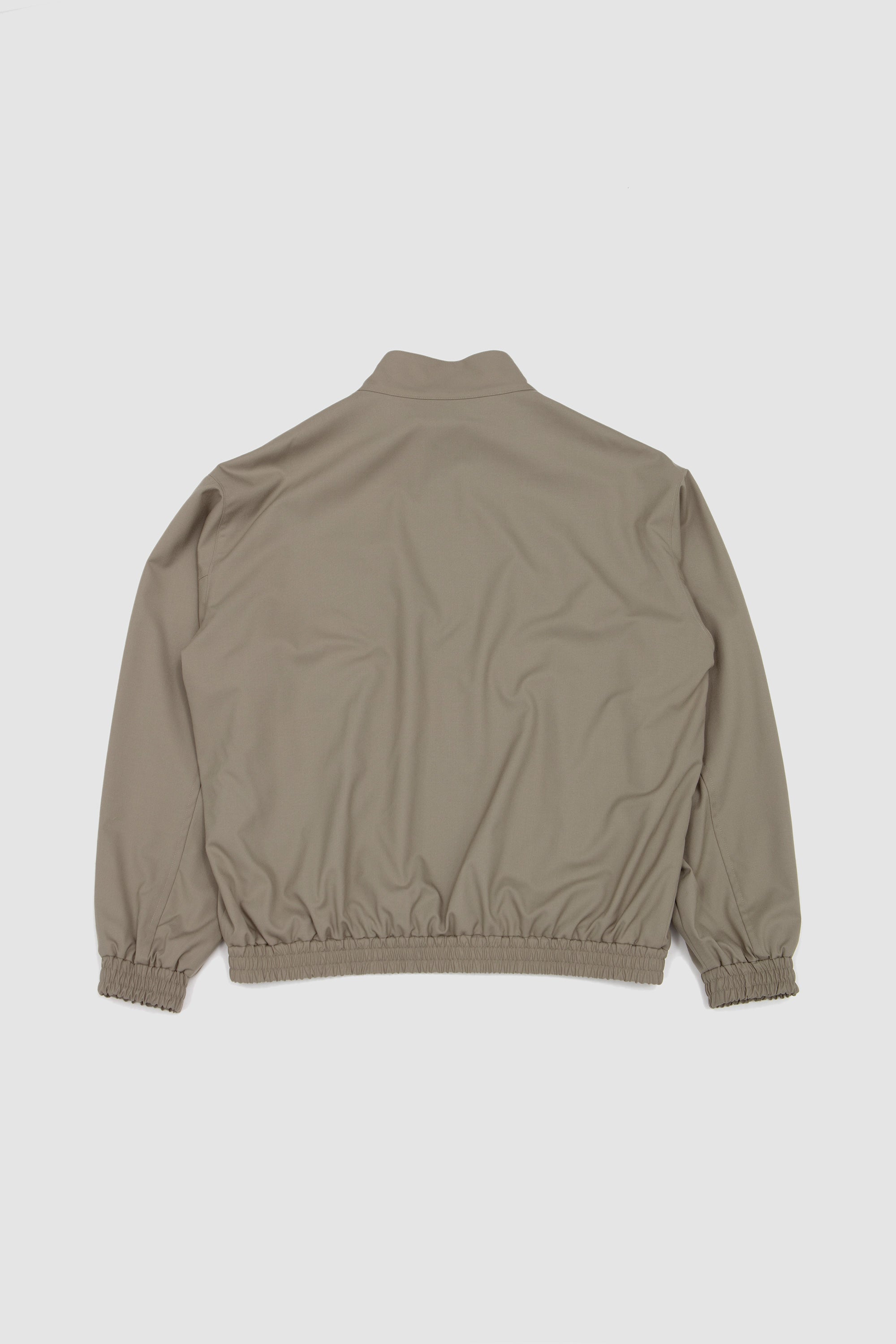 Ultra Fine Tropical Wool Zip Blouson Light Khaki_4