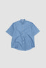 SPORTIVO STORE_Washed Finx Twill Big Half Sleeve Shirt Blue_2