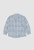 SPORTIVO STORE_Washed Finx Typewriter Check PO Shirt Light Blue Check