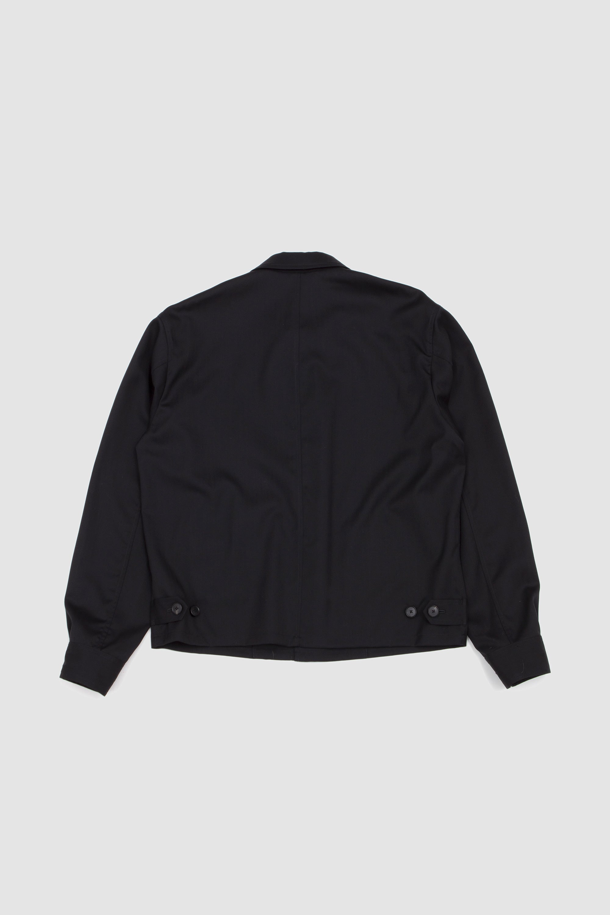 Wool Herringbone Blouson Black_4