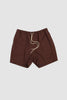 SPORTIVO STORE_Wool Kid Mohair Hop Sack Shorts Burgundy