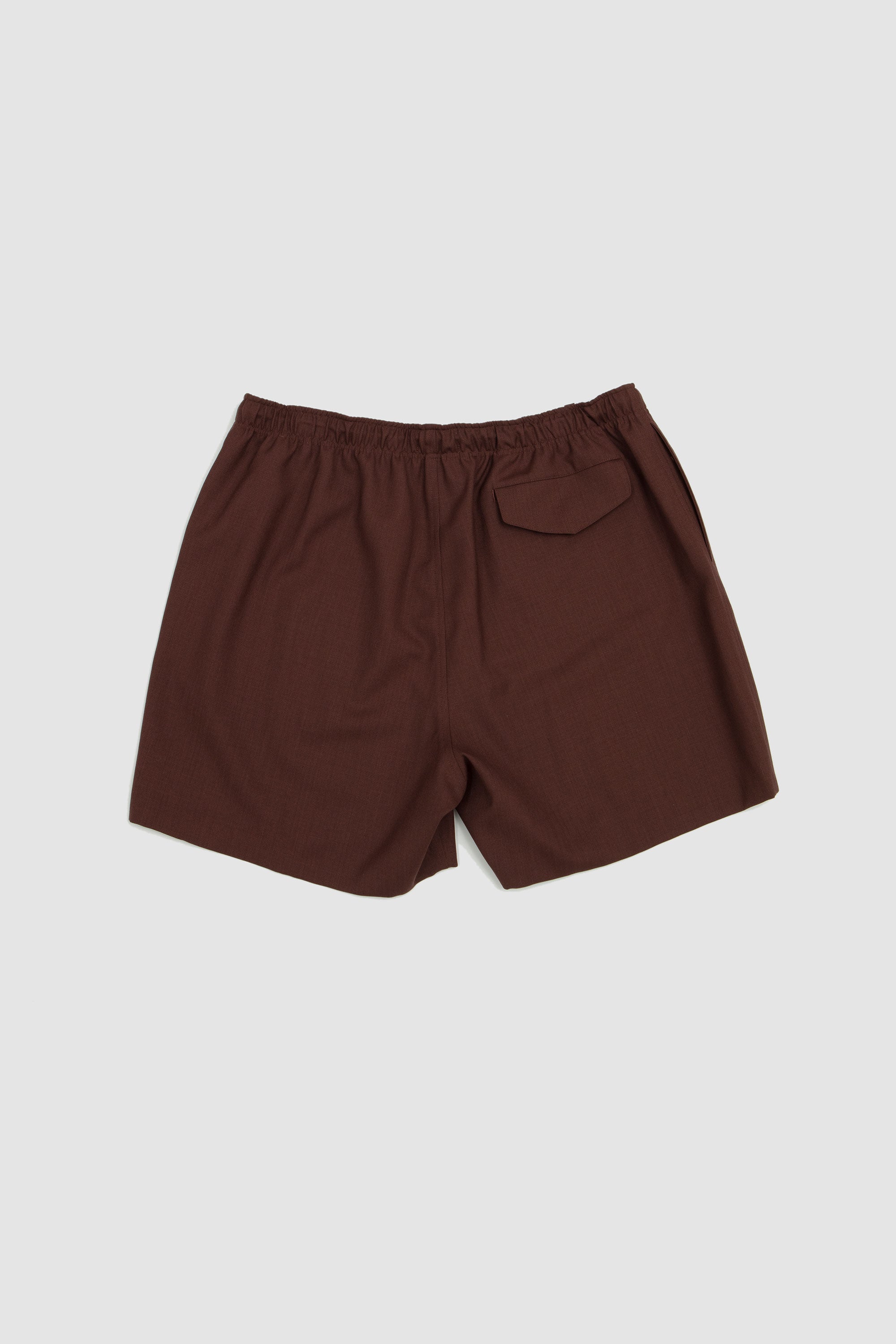 Wool Kid Mohair Hop Sack Shorts Burgundy_4