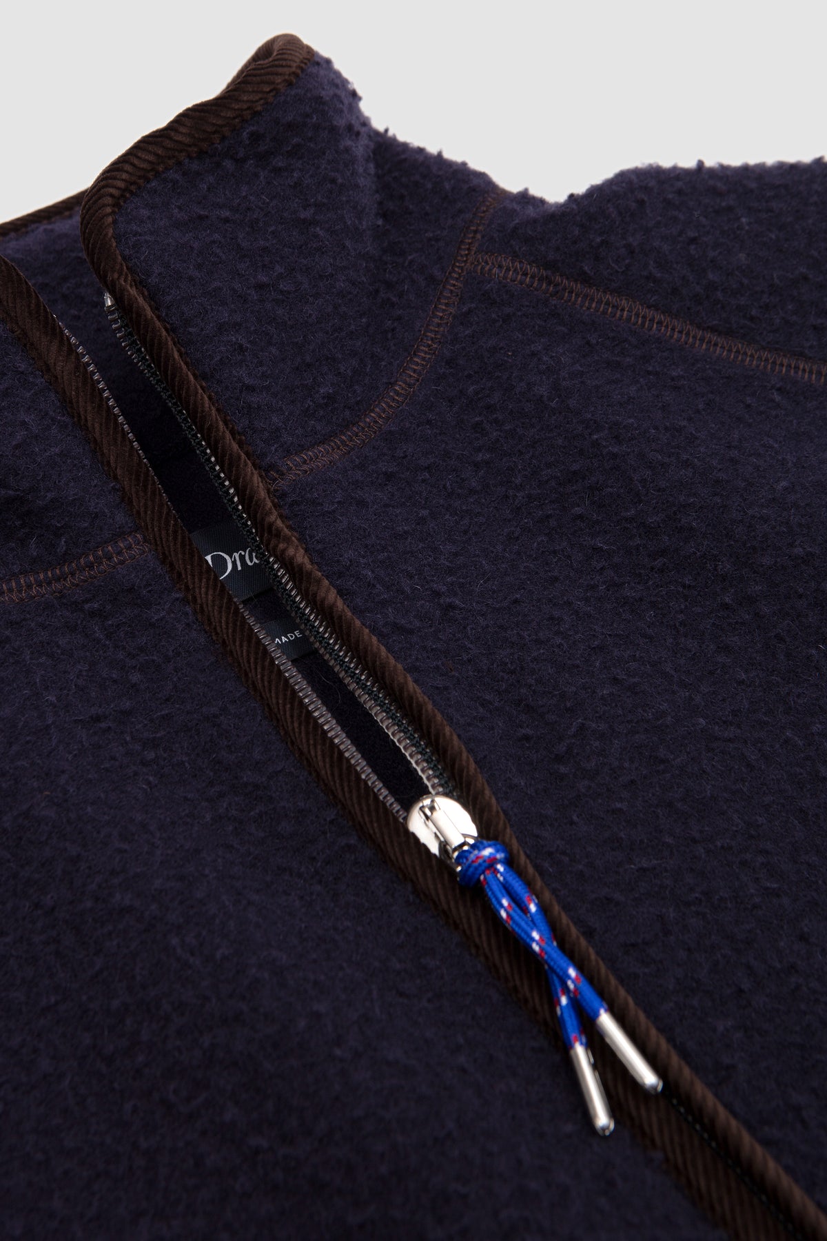 Casentino Wool Half-Zip Pullover Fleece Navy_2