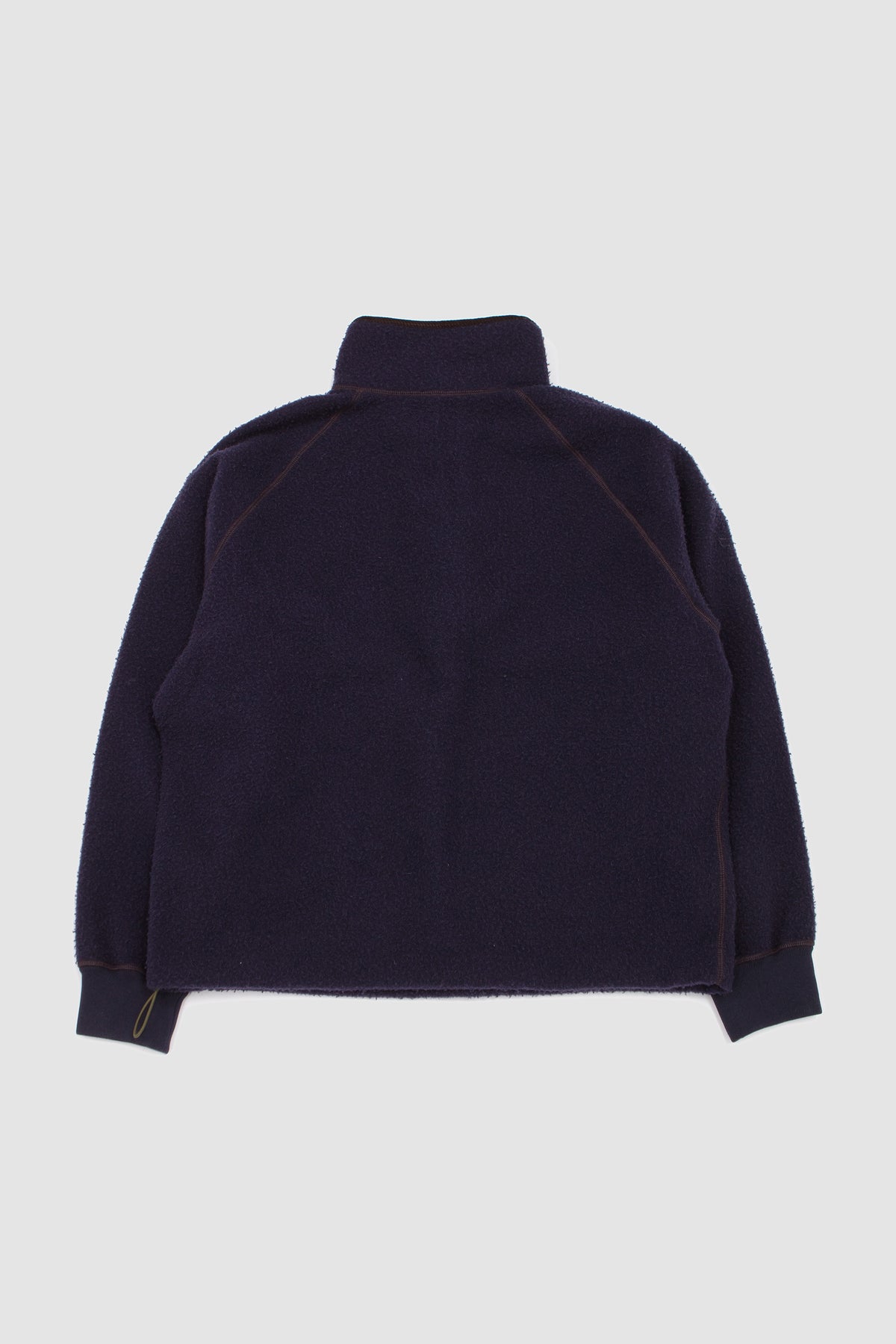 Casentino Wool Half-Zip Pullover Fleece Navy_4