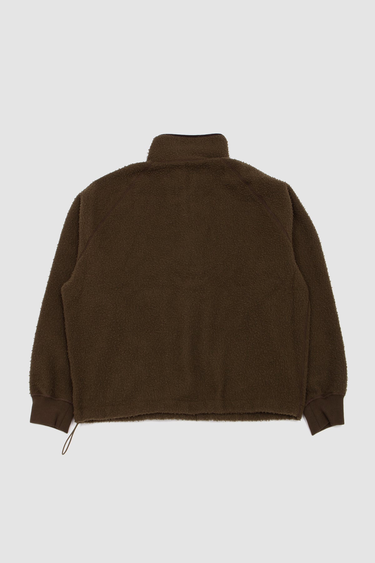 Casentino Wool Half-Zip Pullover Fleece Olive_4