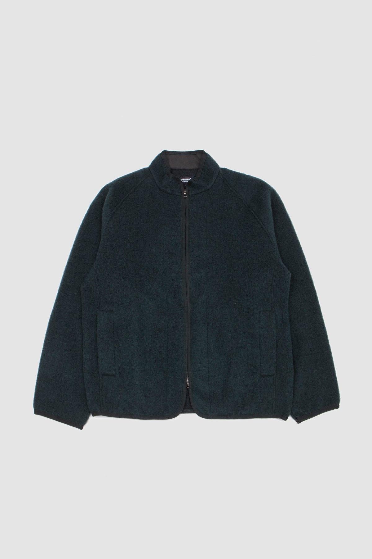 Contour Jacket Shaggy Wool Nylon Green