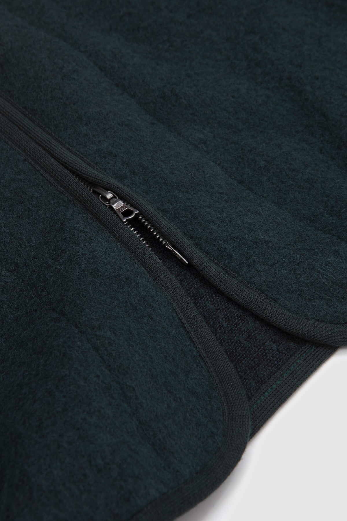 Contour Jacket Shaggy Wool Nylon Green_2