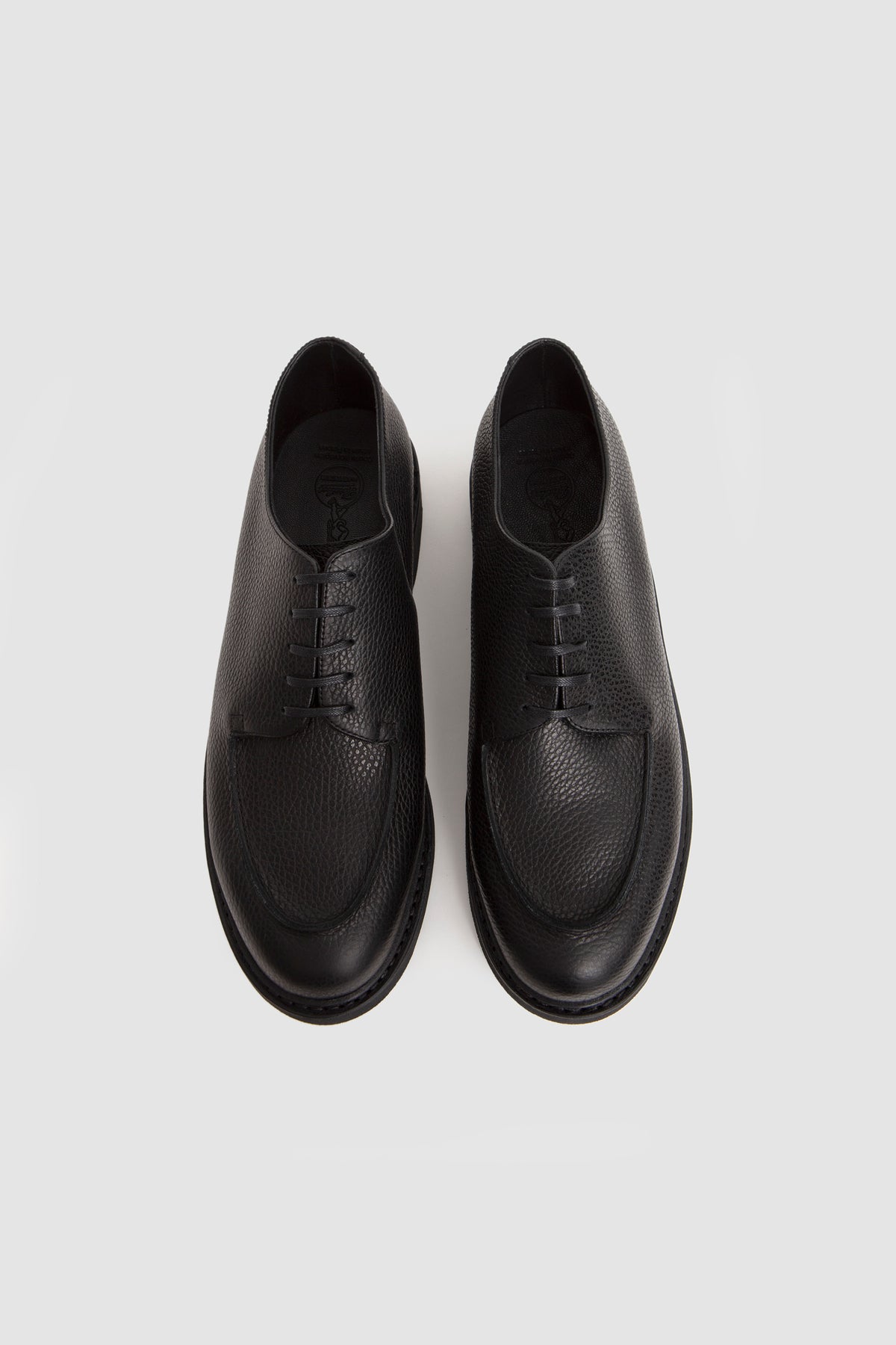 X Paraboot Mirage Shoes Grained Calf Leather Black_6