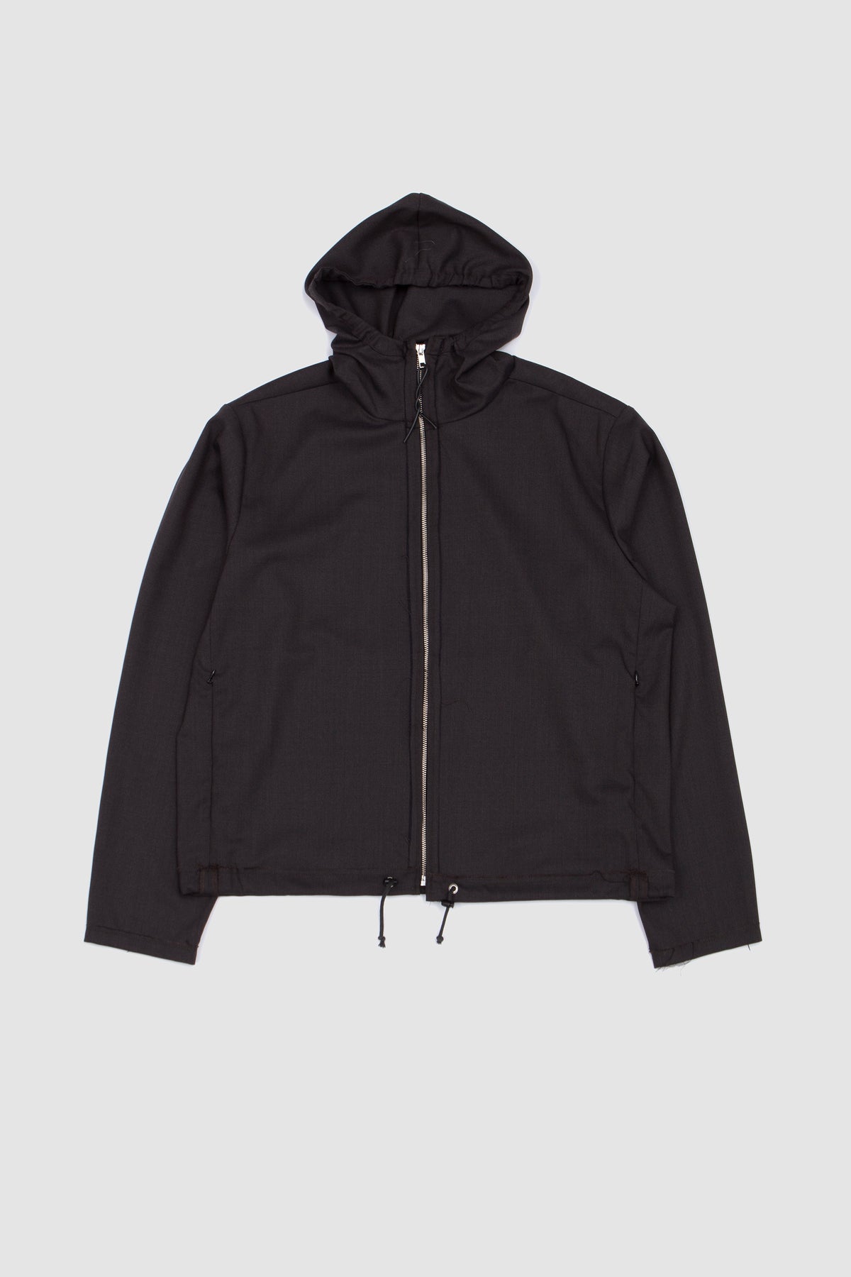 Fitted Hooded Jacket Mud Brown