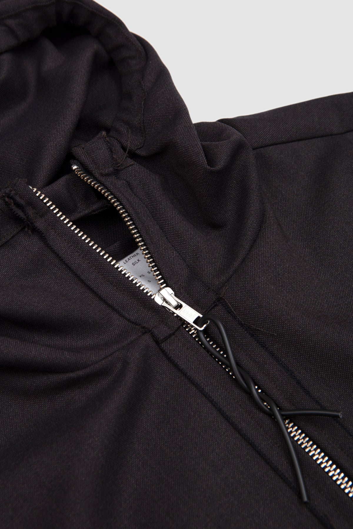 Fitted Hooded Jacket Mud Brown_2