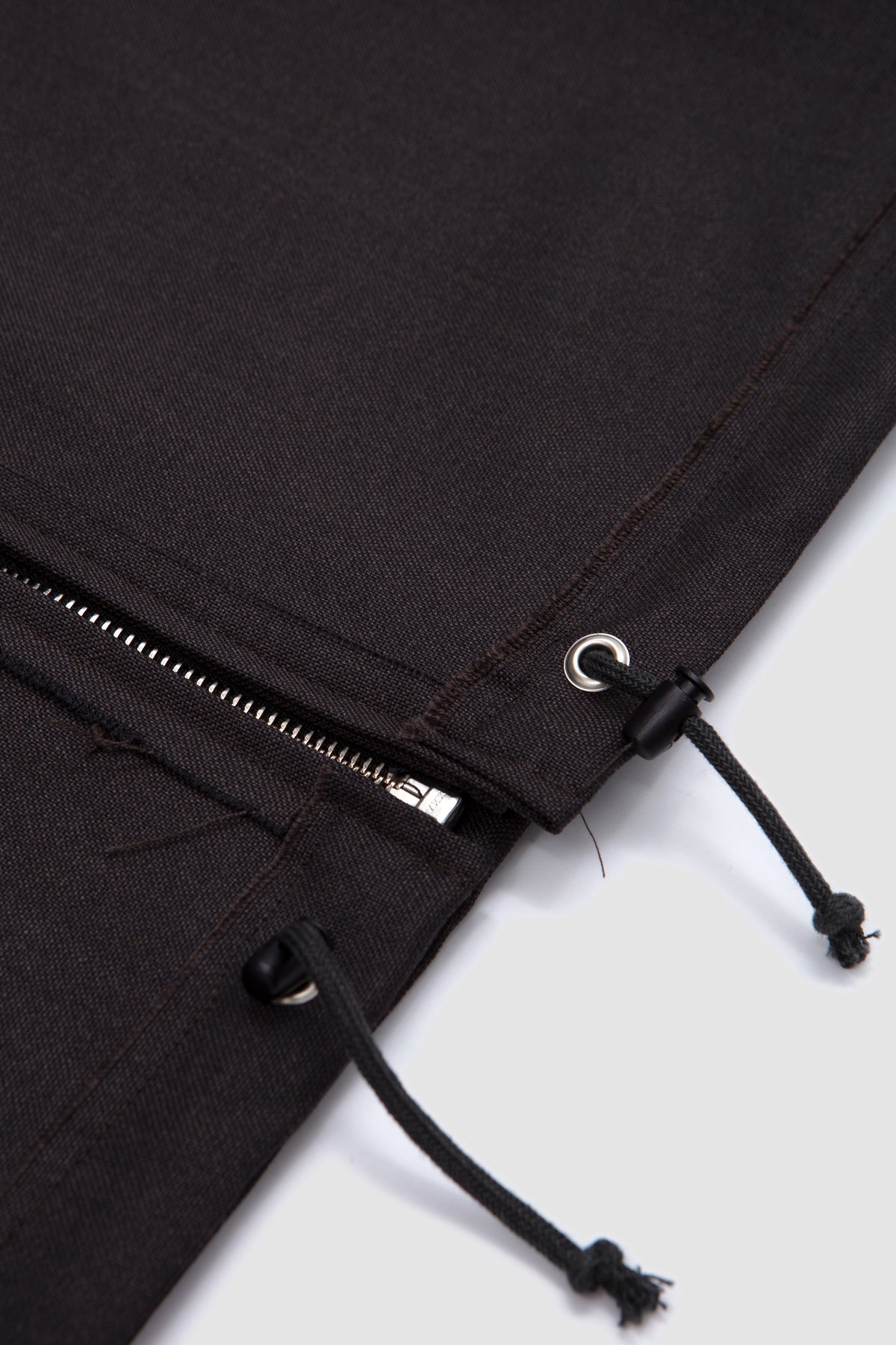 Fitted Hooded Jacket Mud Brown_3