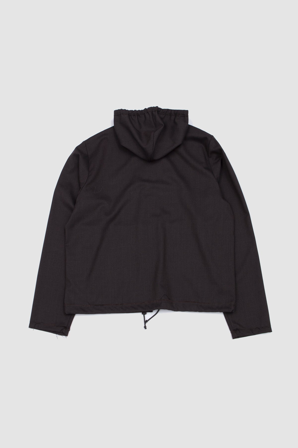 Fitted Hooded Jacket Mud Brown_4