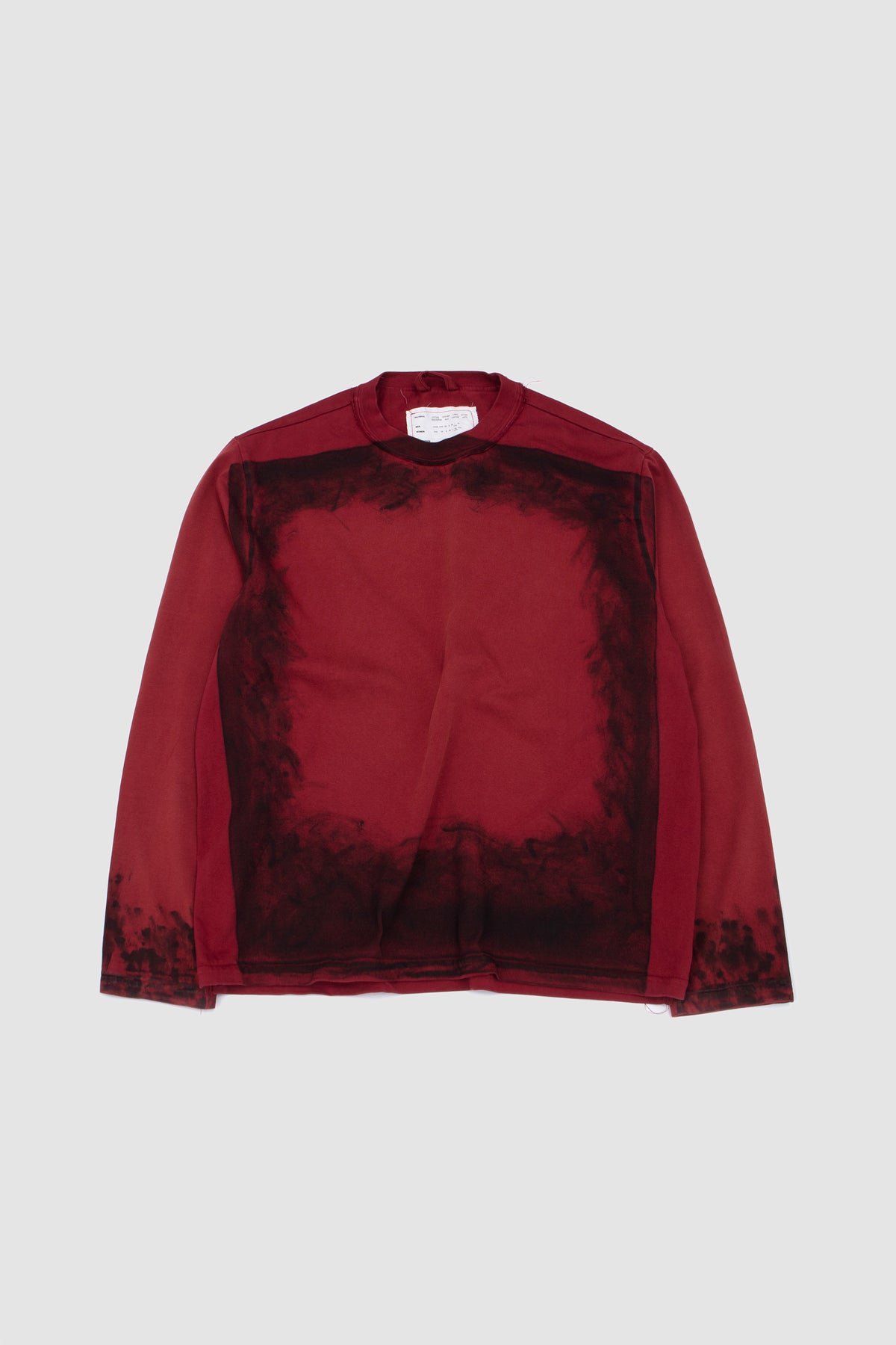 Painted Big Tee LS Red/ Black