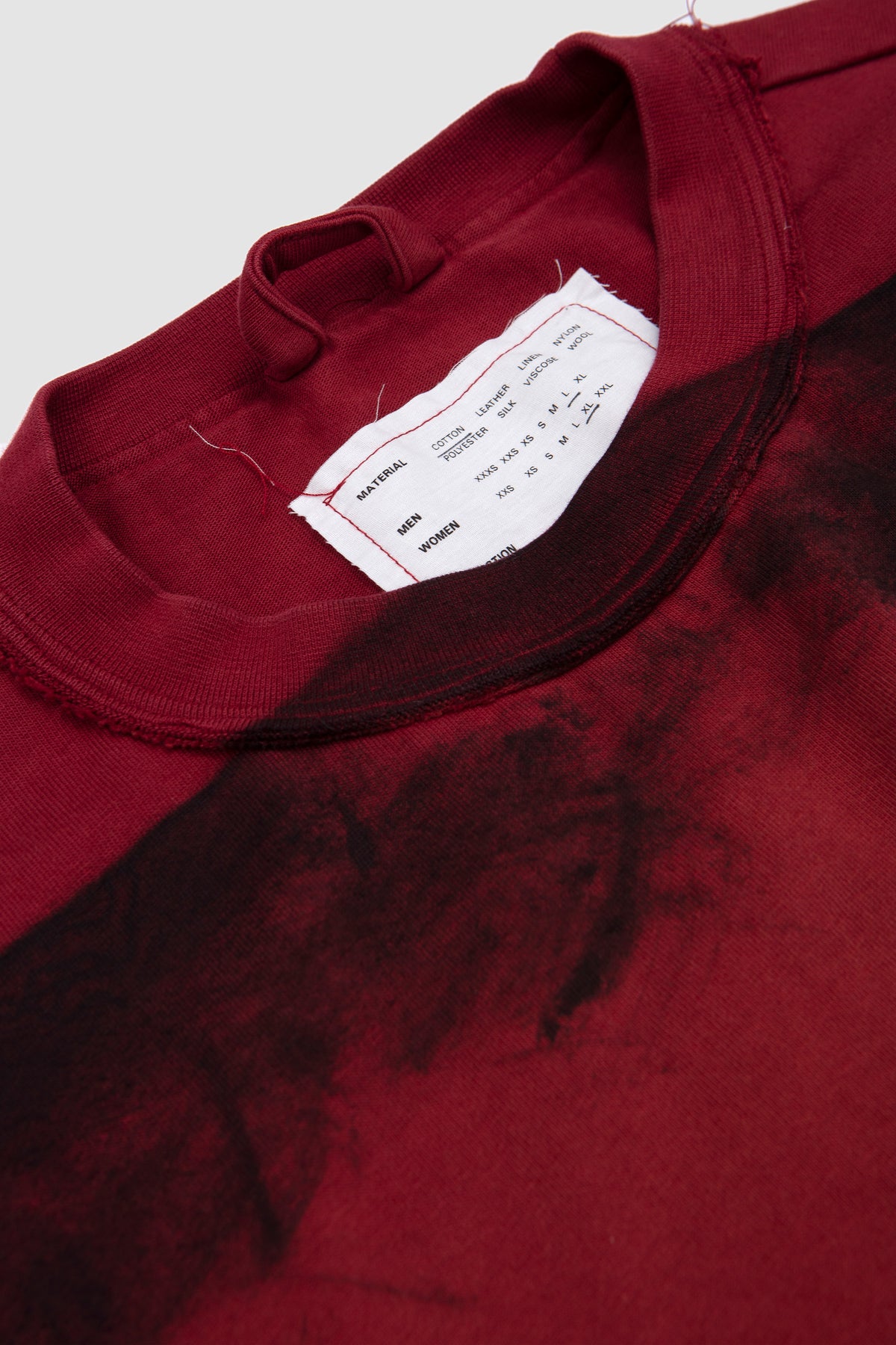 Painted Big Tee LS Red/ Black