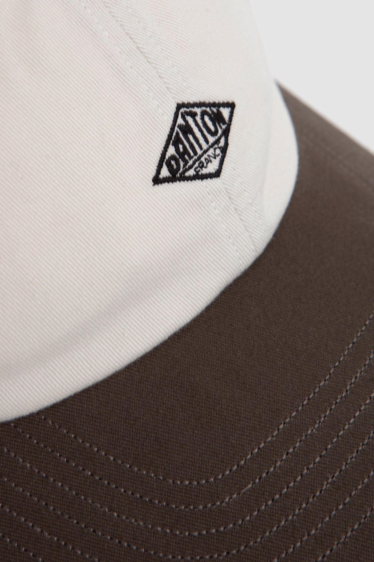 6Panel2Tone Cap Ecru/ Charcoal/ Black