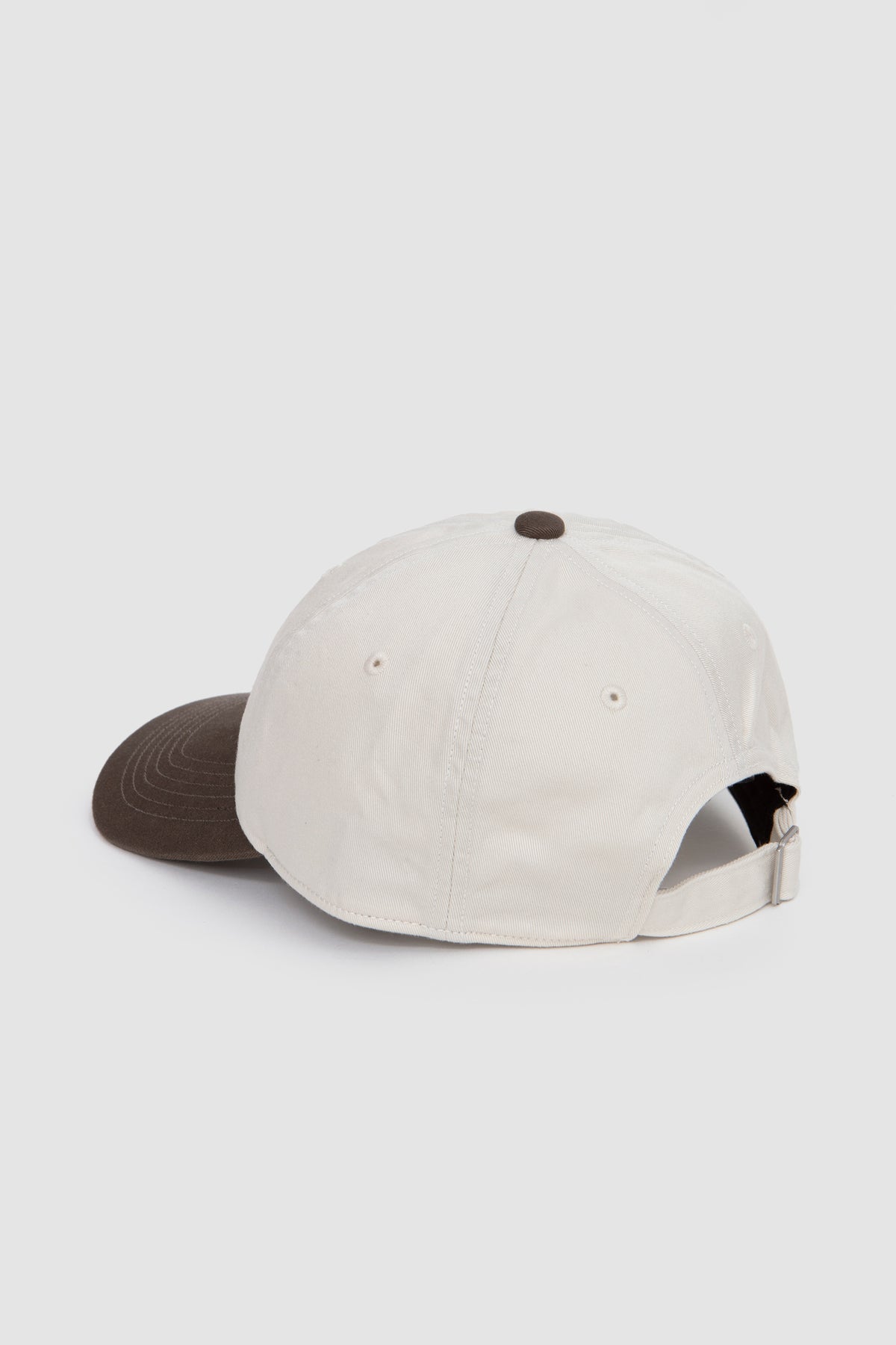 6Panel2Tone Cap Ecru/ Charcoal/ Black