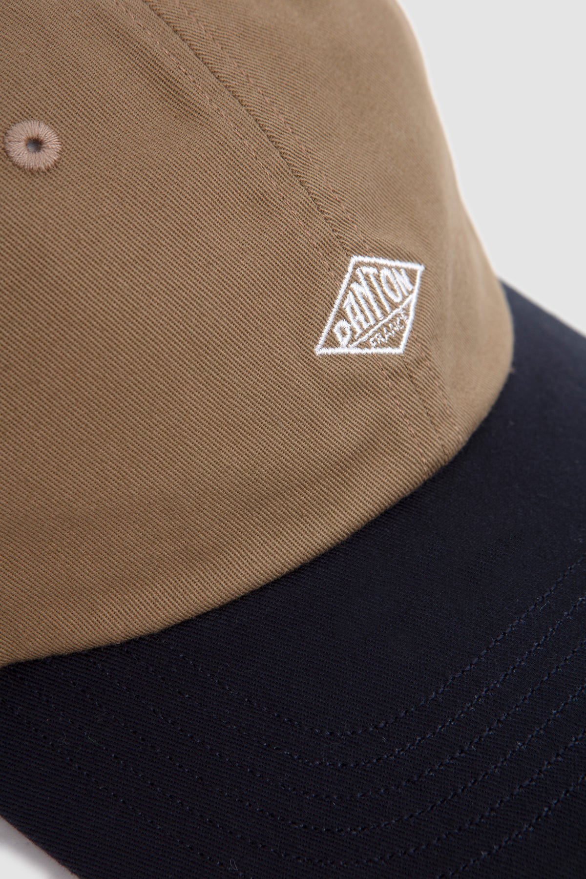 6Panel2Tone Cap Khaki/ Navy/ White