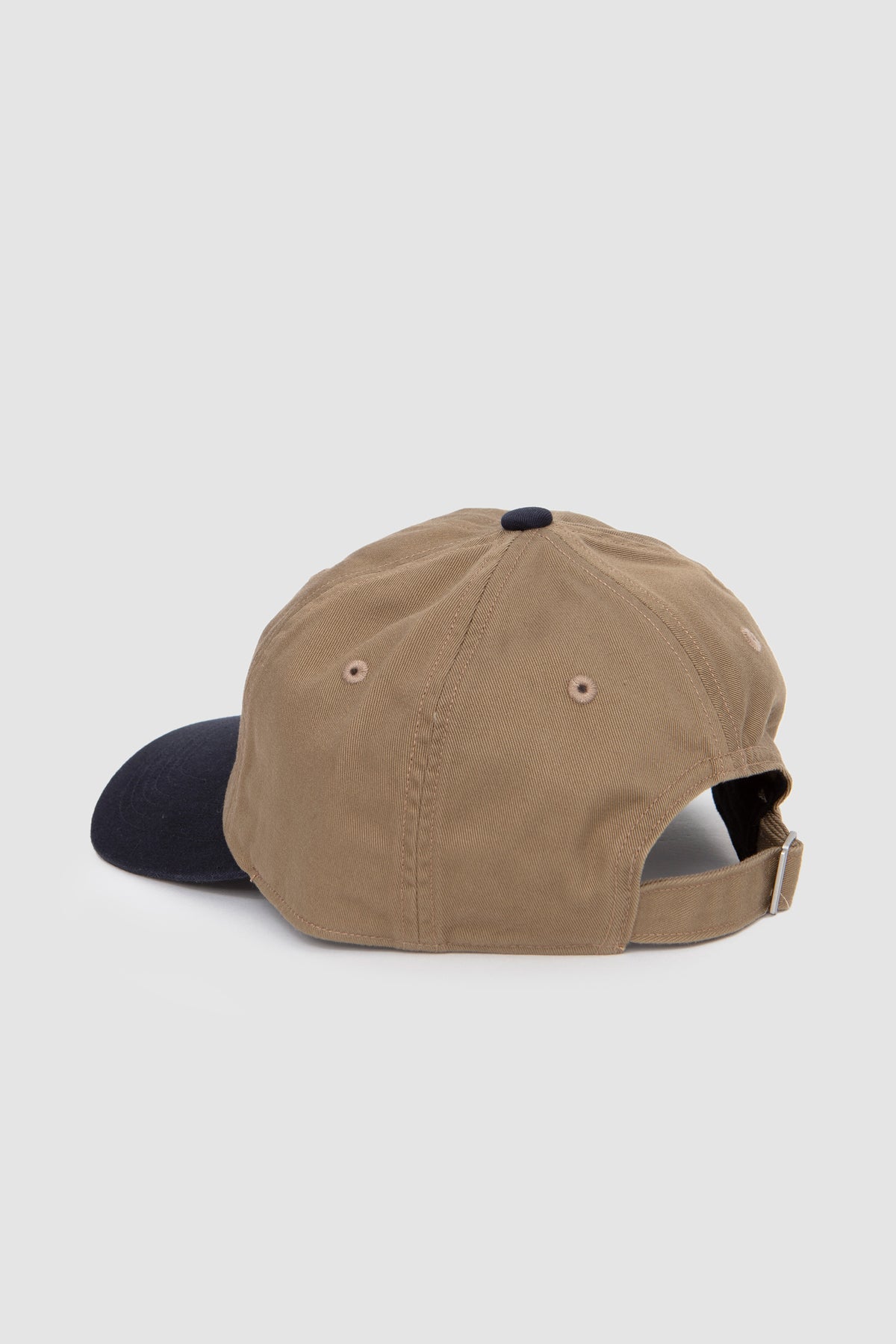 6Panel2Tone Cap Khaki/ Navy/ White