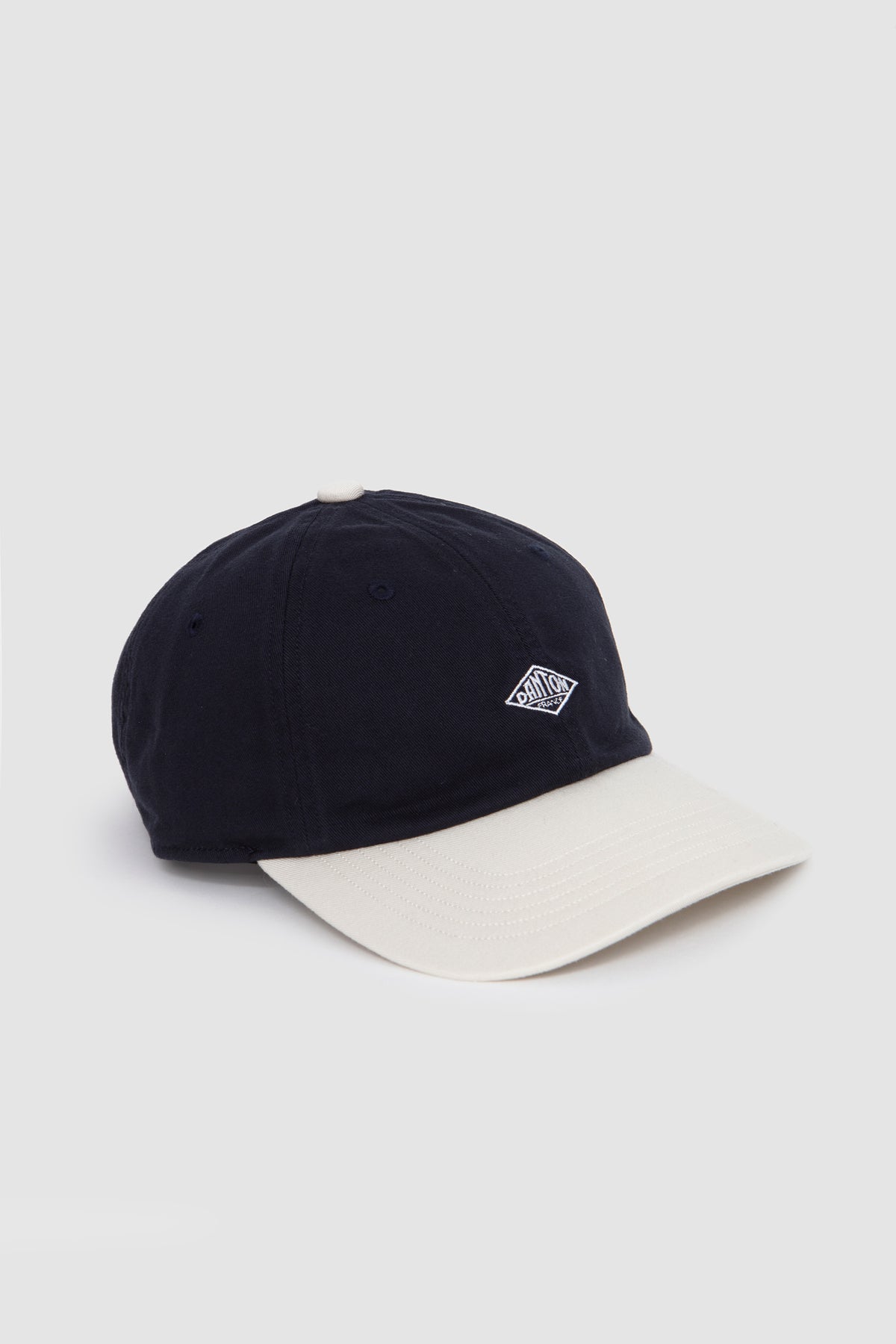 6Panel2Tone Cap Navy/ Ecru/ White