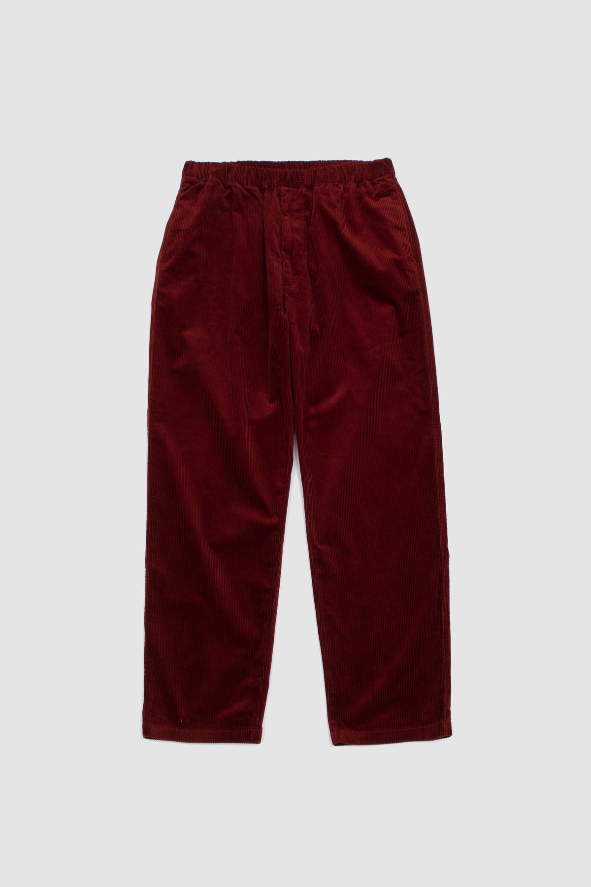 Easy Straight Pants Corduroy Burgundy