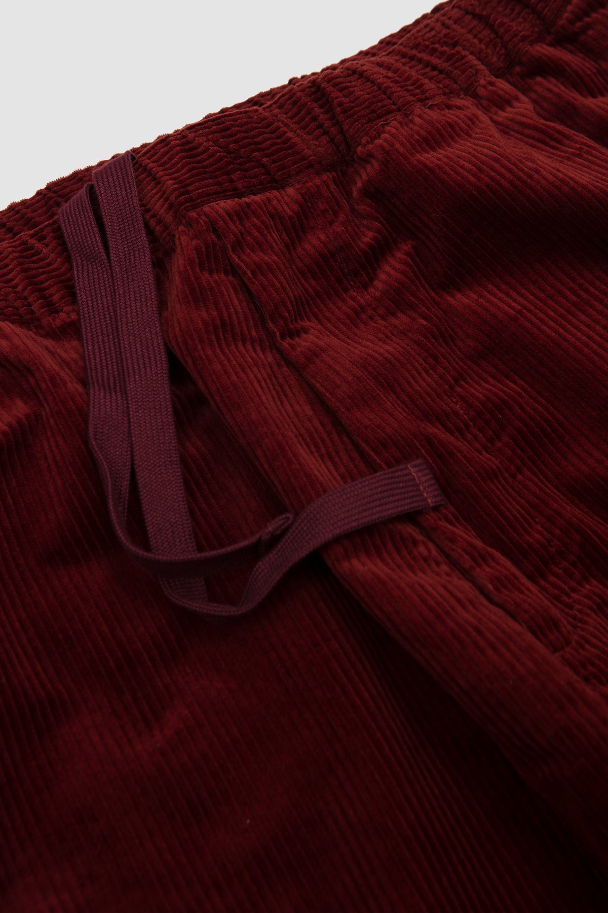 Easy Straight Pants Corduroy Burgundy