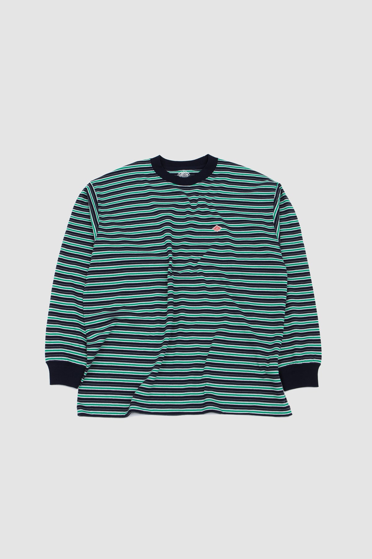 Long Sleeve T-Shirt Dark Navy/ Green/ Grey Multi
