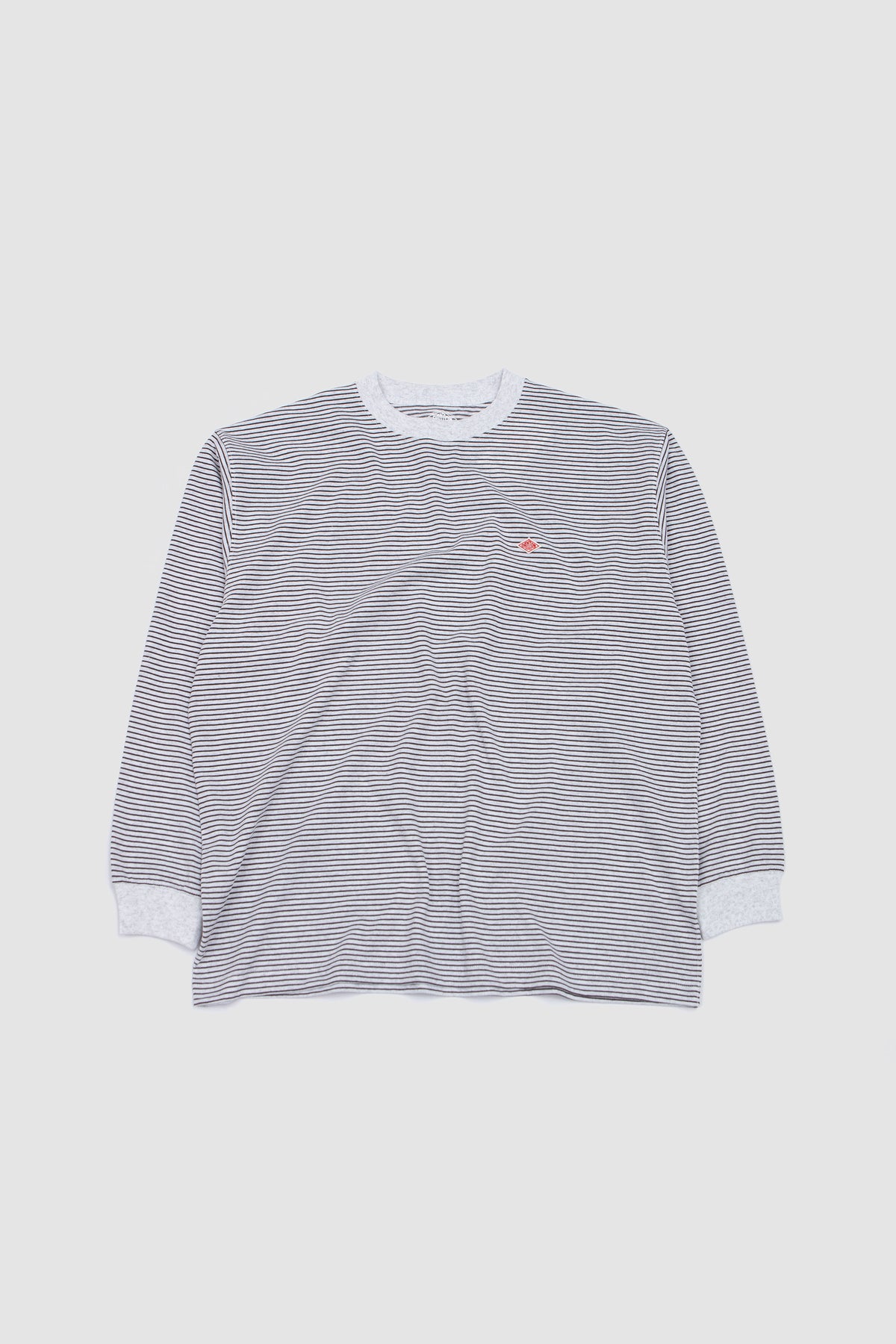 Long Sleeve T-Shirt Heather White/ Charcoal